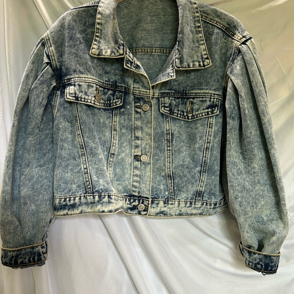 Crop Denim Jean Jacket